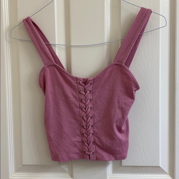 Forever 21 Tops - Forever 21 pink strap up tank top